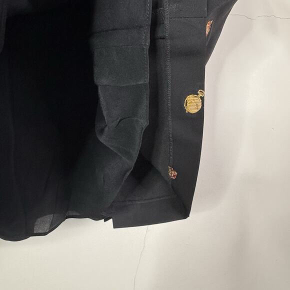 Alexander McQueen Black Embroidered Skirt Size IT 44 Pleated NWT Avant Garde - Picture 10 of 13